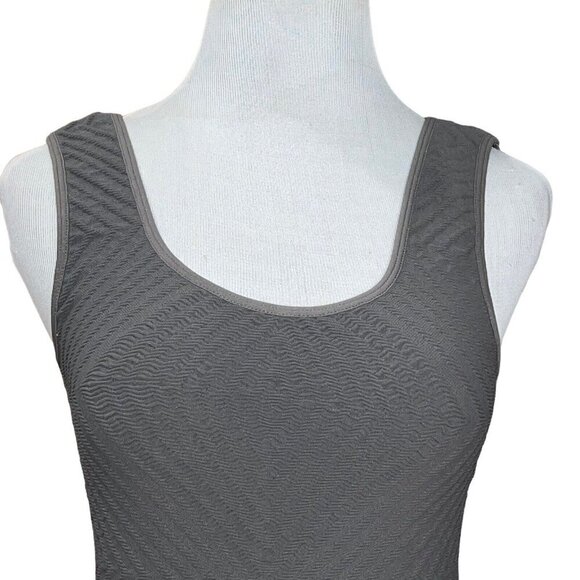 BCBGeneration GRAY PEBBLESTONE TANK BODYCON DRESS MINI SLEEVELESS SIZE XS/S NEW - Picture 5 of 11